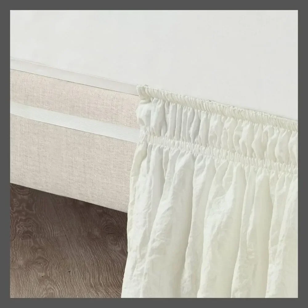 Classic Ruffled Bed Skirt - Ivory